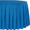 Polyester Table Skirt - 21ft | Royal Blue | 1 Pc. view 1