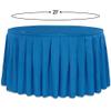 Polyester Table Skirt - 21ft | Royal Blue | 1 Pc. view 2