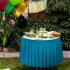 Polyester Table Skirt - 21ft | Royal Blue | 1 Pc. view 3