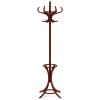 GOFLAME 73" Coat Rack Freestanding, Wooden Coat Tree with 12 Hooks and Umbrella Stand, Entryway Hall Tree, Hat Hanger Organizer, Coat Rack Stand for Coats, Hats, Scarves, Easy Assembly, Reddish Brown view 1