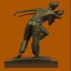 Persian Nice Belly Dancers Musicians 100% Real Handcrafted Bronze StatueEG view 4