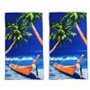 allgala Microfiber Beach Towel | Packable Beach Towel for Family | Quick Dry, Lightweight, Super Absorbent | Perfect for Beach, Pool, and Camping | Oversize 40"x70" - Boat view 1