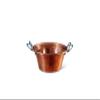 Sertodo Copper Jam Pan | 8 in Diameter x 3.25 in Deep | 1 Qt | 100% Pure Copper, Heavy Gauge, Hand Hammered, Patented Handle System | Mix Perfect Jam view 1