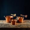 Sertodo Copper Jam Pan | 8 in Diameter x 3.25 in Deep | 1 Qt | 100% Pure Copper, Heavy Gauge, Hand Hammered, Patented Handle System | Mix Perfect Jam view 3