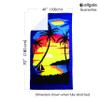allgala Microfiber Beach Towel Quick Dry, Lightweight, Super Absorbent | Perfect for Beach, Pool, and Camping | Oversize 40"x70" - Sunset Prints view 2