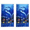 allgala Microfiber Beach Towel | Packable Beach Towel for Family | Quick Dry, Lightweight, Super Absorbent | Perfect for Beach, Pool, and Camping | Oversize 40"x70" - Dolphin view 1