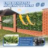 ECOOPTS 20"x20" Faux Ivy Privacy Fence Screen Artificial Boxwood Panels Topiary Hedge Plants for Indoor Outdoor Decoration, #5 Mixed Leaves, 28 Packs view 2