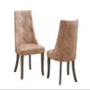 Kings Brand Furniture - Elmer Crystal-Tufted Upholstered Fabric Dining Room Chairs, Set of 2, Light Brown view 1