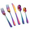 VIVANI 20-Piece Rainbow Silverware Set for 4, Stainless Steel Flatware Set view 1
