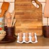 Cabilock 1pc White Egg Holder Slot Reusable Egg Tray Convenient Kitchen Organizer Elegant Design for Home Use view 2