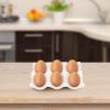 Cabilock 1pc White Egg Holder Slot Reusable Egg Tray Convenient Kitchen Organizer Elegant Design for Home Use view 3