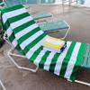 allgala Oversize 40x70 Inch (1x1.8M) Cabana Stripe Design Microfiber Beach Towel-Green (Pack of 2)-BT81237 view 3
