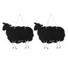 EXCEART 2pcs Hanging Sheep Shaped Chalkboards Mini Memo Boards for Messages Reminders Cute for Home Decor Easy to Erase for Family Communication view 1