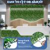 ECOOPTS 20"x20" Faux Ivy Privacy Fence Screen Artificial Boxwood Panels Topiary Hedge Plants for Indoor Outdoor Decoration, #3 Mixed Leaves, 23 Packs view 3
