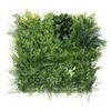 ECOOPTS 20"x20" Faux Ivy Privacy Fence Screen Artificial Boxwood Panels Topiary Hedge Plants for Indoor Outdoor Decoration, #4 Mixed Leaves, 11 Packs view 1