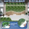 ECOOPTS 20"x20" Faux Ivy Privacy Fence Screen Artificial Boxwood Panels Topiary Hedge Plants for Indoor Outdoor Decoration, #4 Mixed Leaves, 11 Packs view 3