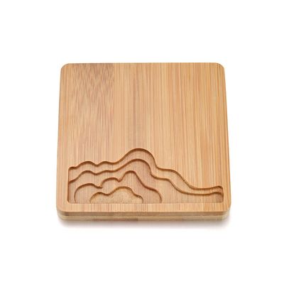 AGCFABS Chinese Placemat Bamboo Wood Coasters Waterproof Pad Landscape Plate Mat Creative Kitchen Table Mat for DIY Resin Coaster (2)