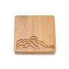 AGCFABS Chinese Placemat Bamboo Wood Coasters Waterproof Pad Landscape Plate Mat Creative Kitchen Table Mat for DIY Resin Coaster (2) view 1