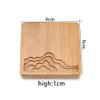 AGCFABS Chinese Placemat Bamboo Wood Coasters Waterproof Pad Landscape Plate Mat Creative Kitchen Table Mat for DIY Resin Coaster (2) view 2