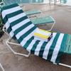 allgala Oversize 40x70 Inch (1x1.8M) Cabana Stripe Design Microfiber Beach Towel-Turquoise (Pack of 2)-BT81242 view 3