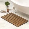 Bamboo Wooden Bath Floor Mat for Luxury Shower - Non-Slip Bathroom Waterproof Carpet for Indoor or Outdoor Use (Walnut,31.3 x 18.1 x 1.5 Inches) view 1