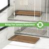 Bamboo Wooden Bath Floor Mat for Luxury Shower - Non-Slip Bathroom Waterproof Carpet for Indoor or Outdoor Use (Walnut,31.3 x 18.1 x 1.5 Inches) view 2