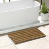 Bamboo Wooden Bath Floor Mat for Luxury Shower - Non-Slip Bathroom Waterproof Carpet for Indoor or Outdoor Use (Walnut,31.3 x 18.1 x 1.5 Inches) view 3
