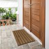 Bamboo Wooden Bath Floor Mat for Luxury Shower - Non-Slip Bathroom Waterproof Carpet for Indoor or Outdoor Use (Walnut,31.3 x 18.1 x 1.5 Inches) view 4