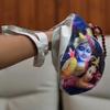 Shiva Lingam Shop Krishna and Radha Japa bag Meditation bag. Krishna and Radha printed japa bag Maha mantra bag Pair view 2