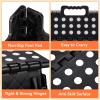 ACSTEP Foldable Step Stool for Kids and Adults,15-Inch Extra Wide 9-Inch Height (2 Pack) More Safe and Comfortable Holds Up to 300 lbs Folding Step Stool for Bathroom, Garden, KitchenBlack view 4