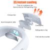 NORMIA RITA Leafless Hanging Neck Fan,[Instant Cooling] Personal Air Conditioner Built-in Refrigerating Chip Wearable Cooling Fan with 360 Wind Outlet Portable Hang for Hot Flashes view 2
