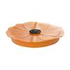 Charles Viancin - Poppy Pop Silicone Lid for Food Storage - 6''/15cm - Airtight Seal on Any Smooth Rim Surface - BPA-Free - Freezer, Refrigerator and Dishwasher Safe - Orange Tangerine view 1