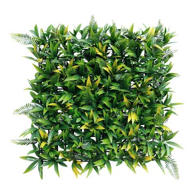 ECOOPTS 20"x20" Faux Ivy Privacy Fence Screen Artificial Boxwood Panels Topiary Hedge Plants for Indoor Outdoor Decoration, #3 Mixed Leaves, 28 Packs