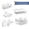 8 Pack Shower Caddy Adhesive Hooks Replacement for Bathroom Shower Caddy view 4