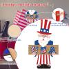 Jetec 4th of July Wooden Decoration Hanging Door Sign,Amiable Style view 3