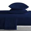Kamas King Sheet Sets 4 Pieces 800 Thread Count Egyptian Cotton, Sateen Weave Cotton for Soft & Silky Feel, Fits Mattress Up to 18'' Deep Pocket (King- 4 PC Sheet Sets, Navy Blue) view 1
