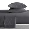 Kamas King Sheet Sets 4 Pieces 800 Thread Count Egyptian Cotton, Sateen Weave Cotton for Soft & Silky Feel, Fits Mattress Up to 18'' Deep Pocket (King- 4 PC Sheet Sets, Dark Grey) view 1