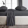 Kamas King Sheet Sets 4 Pieces 800 Thread Count Egyptian Cotton, Sateen Weave Cotton for Soft & Silky Feel, Fits Mattress Up to 18'' Deep Pocket (King- 4 PC Sheet Sets, Dark Grey) view 2