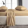 Kamas Cal.King Sheet Sets 4 Pieces 800 Thread Count Egyptian Cotton, Sateen Weave Cotton for Soft & Silky Feel, Fits Mattress Up to 18'' Deep Pocket (California King- 4 PC Sheet Sets, Taupe) view 2