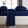Kamas Cal.King Sheet Sets 4 Pieces 800 Thread Count Egyptian Cotton, Sateen Weave Cotton for Soft & Silky Feel, Fits Mattress Up to 18'' Deep Pocket (California King- 4 PC Sheet Sets, Navy Blue) view 2