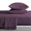 Kamas Cal.King Sheet Sets 4 Pieces 800 Thread Count Egyptian Cotton, Sateen Weave Cotton for Soft & Silky Feel, Fits Mattress Up to 18'' Deep Pocket (California King- 4 PC Sheet Sets, Plum) view 1