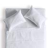 Kamas King Sheet Sets 4 Pieces 800 Thread Count Egyptian Cotton, Sateen Weave Cotton for Soft & Silky Feel, Fits Mattress Up to 18'' Deep Pocket (King- 4 PC Sheet Sets, White Striped) view 1