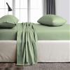 Kamas King Sheet Sets 4 Pieces 800 Thread Count Egyptian Cotton, Sateen Weave Cotton for Soft & Silky Feel, Fits Mattress Up to 18'' Deep Pocket (King- 4 PC Sheet Sets, Sage Green) view 2