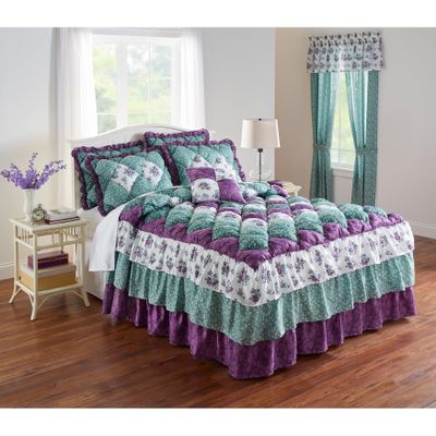 BrylaneHome Alexis Bedspread - Full, Lilac Sage