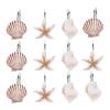 Cabilock 12pcs Ocean Wind Shell Shower Hooks Stainless Steel Resin for Bathroom and Shower Curtain view 1