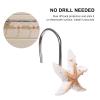 Cabilock 12pcs Ocean Wind Shell Shower Hooks Stainless Steel Resin for Bathroom and Shower Curtain view 4