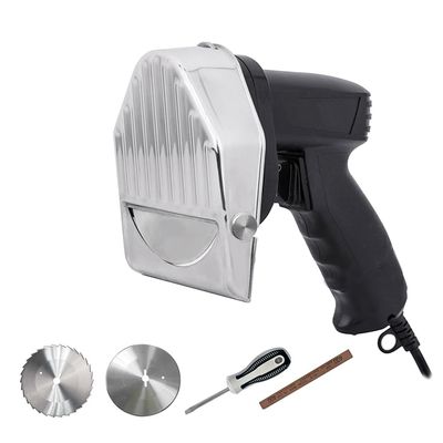 Chef Prosentials Electric Gyro Cutter & Shawarma Meat Slicer Machine With 2 pcs Stainless Steel Blades, 0-8mm Adjustable Thickness 4/100mm Blade,Commercial Turkish Kebab Knife Slicer Cutting Tool