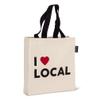 Abbott Collection 56-TB-LOCAL-02 I Love Local Tote Bag, Large, Natural/Black view 1