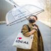 Abbott Collection 56-TB-LOCAL-02 I Love Local Tote Bag, Large, Natural/Black view 2