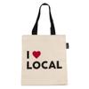 Abbott Collection 56-TB-LOCAL-02 I Love Local Tote Bag, Large, Natural/Black view 3